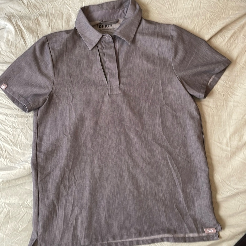 Figs scrub top polo